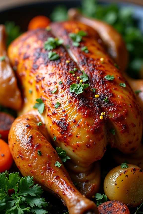 savory portuguese roasted chicken