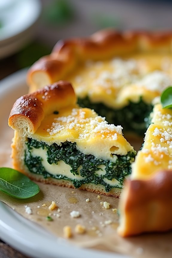 savory ricotta spinach pie