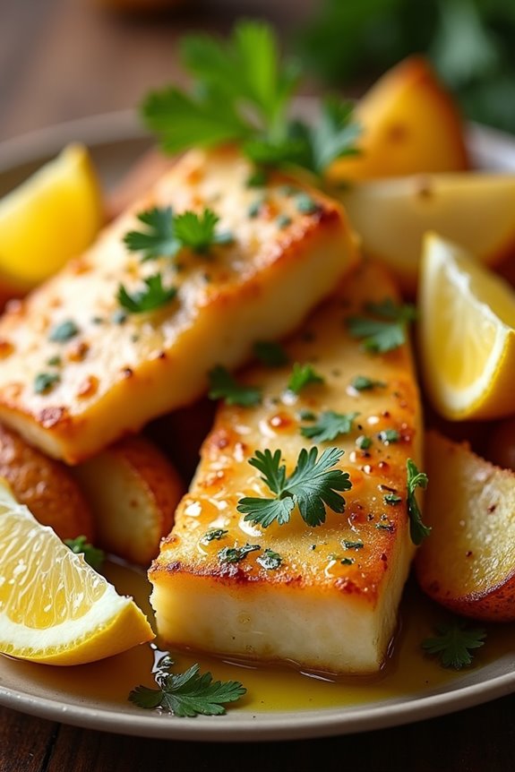 savory roasted salted cod