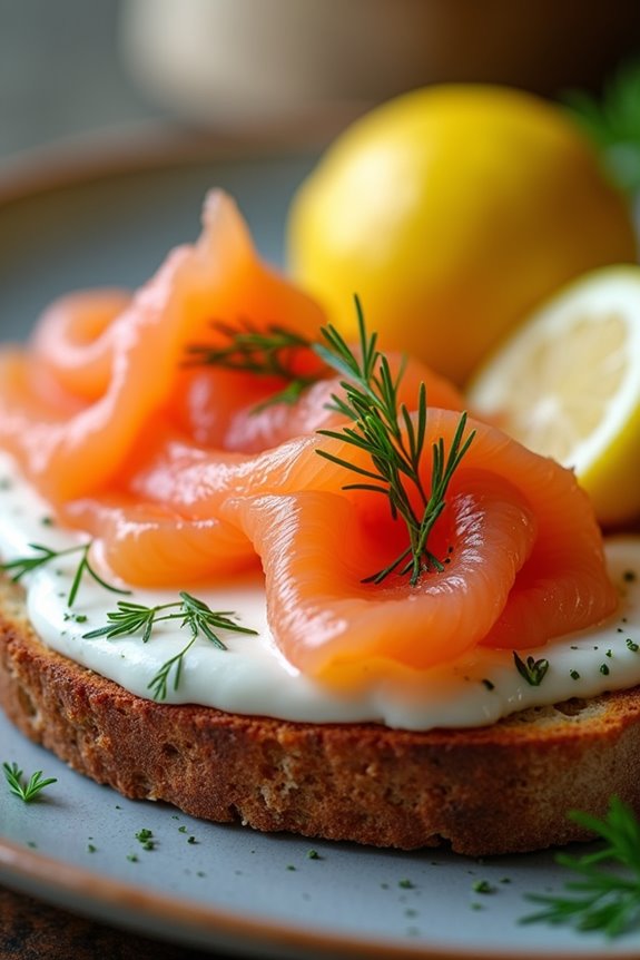 savory salmon with dill