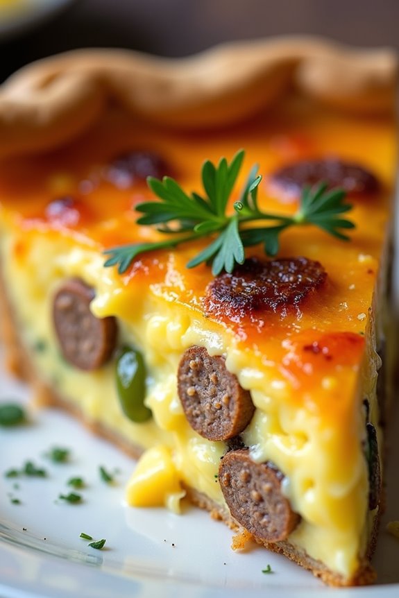 savory sausage and eggs