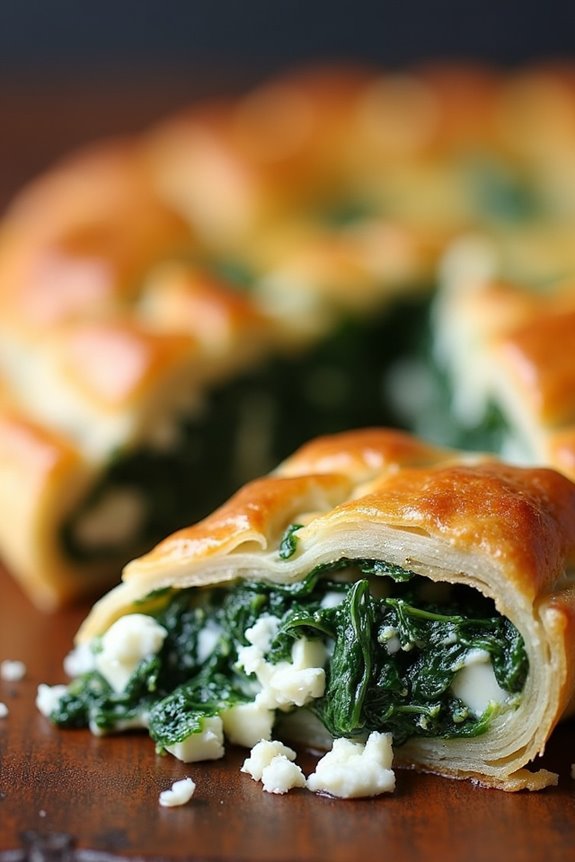 savory spinach and feta pie