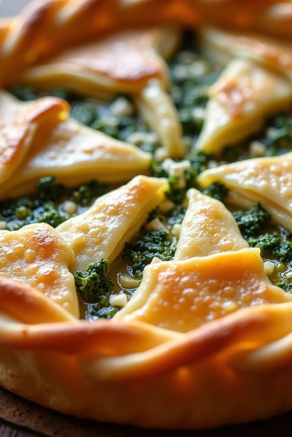 savory spinach feta pie