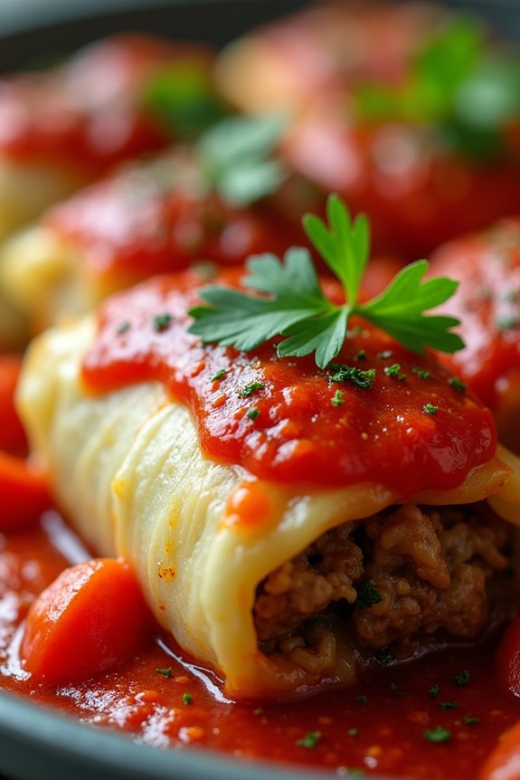 savory stuffed cabbage rolls