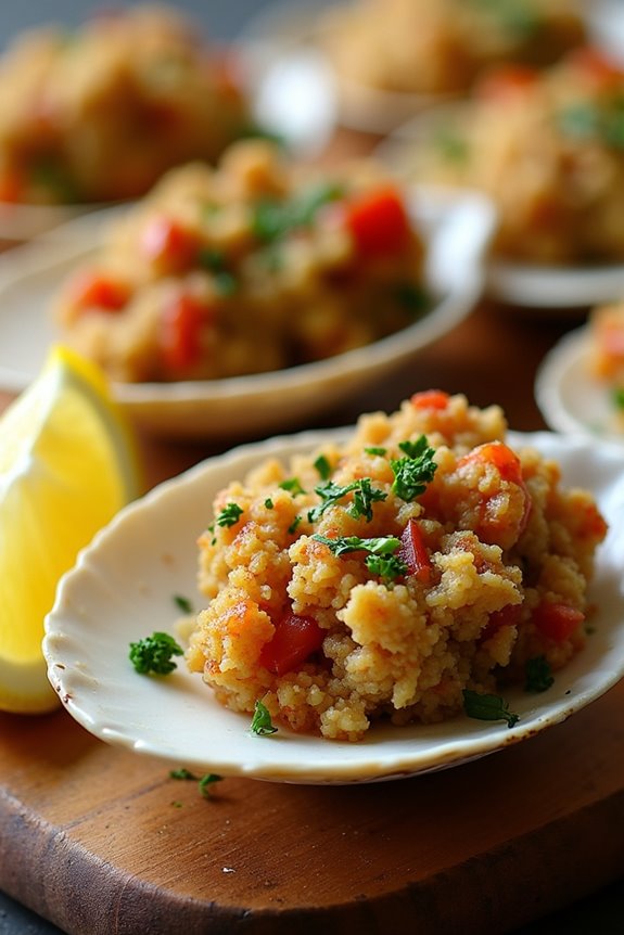 savory stuffed clam dish