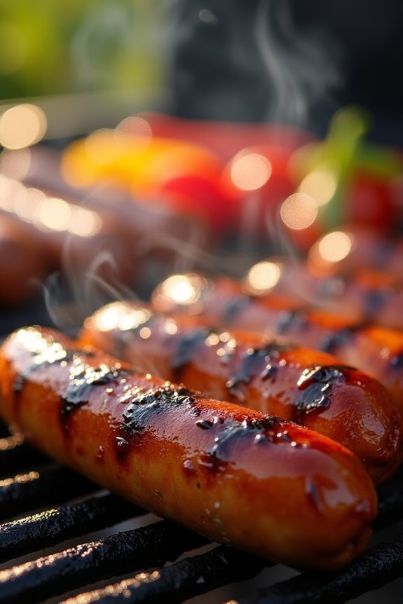 savory sweet grilled bratwurst
