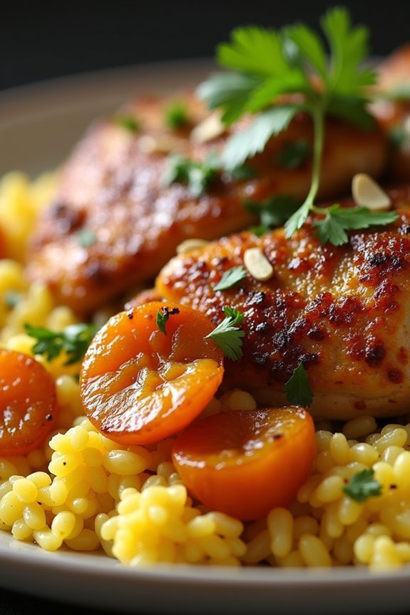 savory sweet moroccan chicken dish
