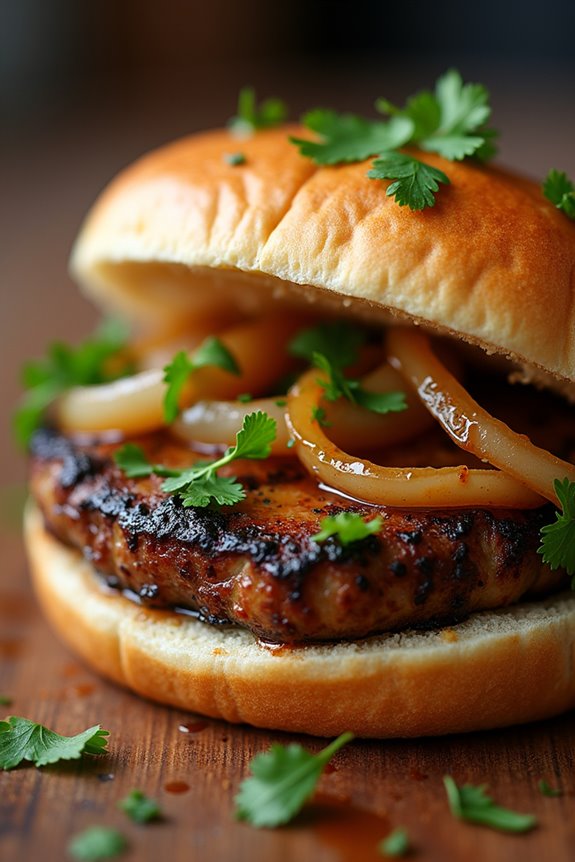 savory vegan mushroom sandwich