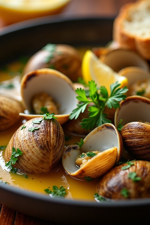 seafood delight in wine