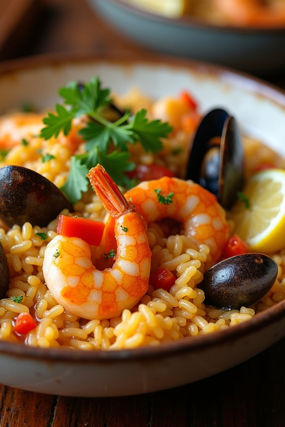 seafood rice comfort dish