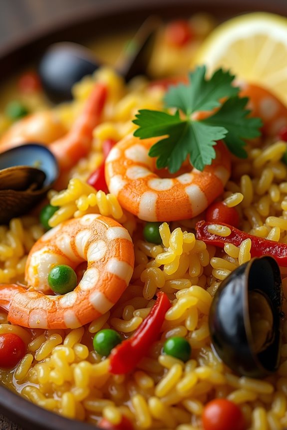 seafood rice with flavors