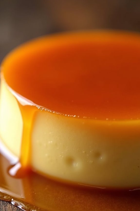 silky custard with caramel
