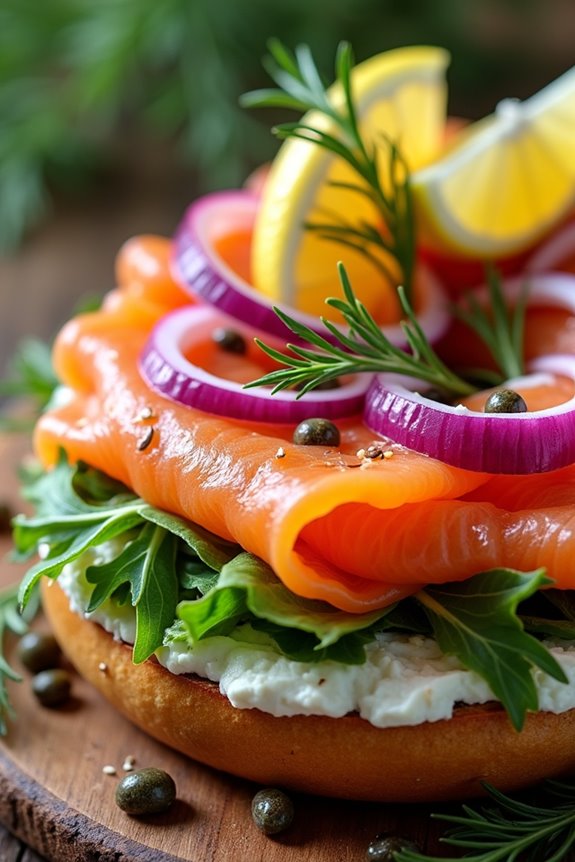 smoked salmon bagel delight