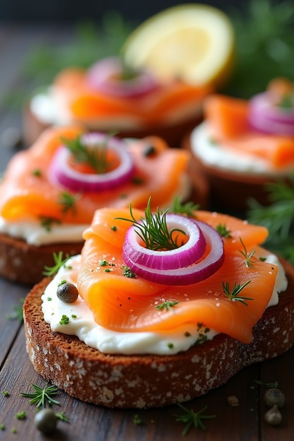 smoked salmon rye delight