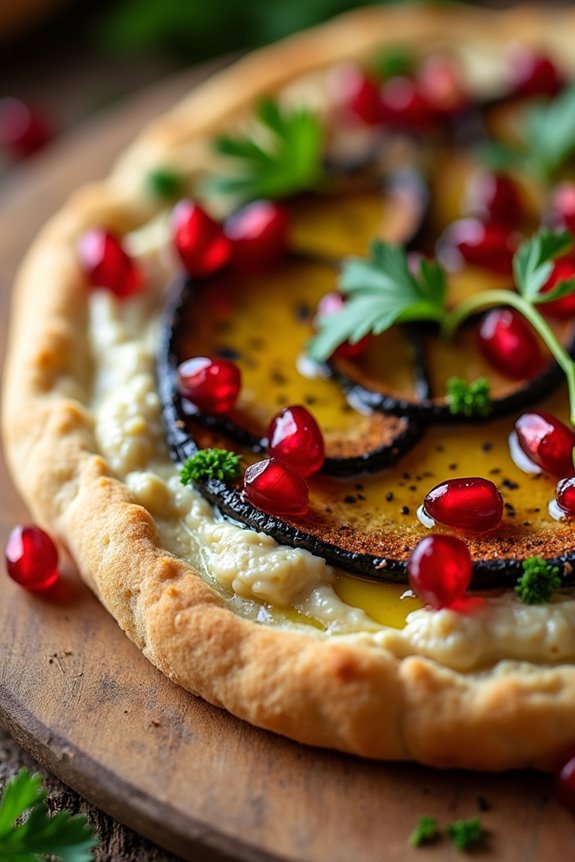 smoky baba ganoush flatbread delight