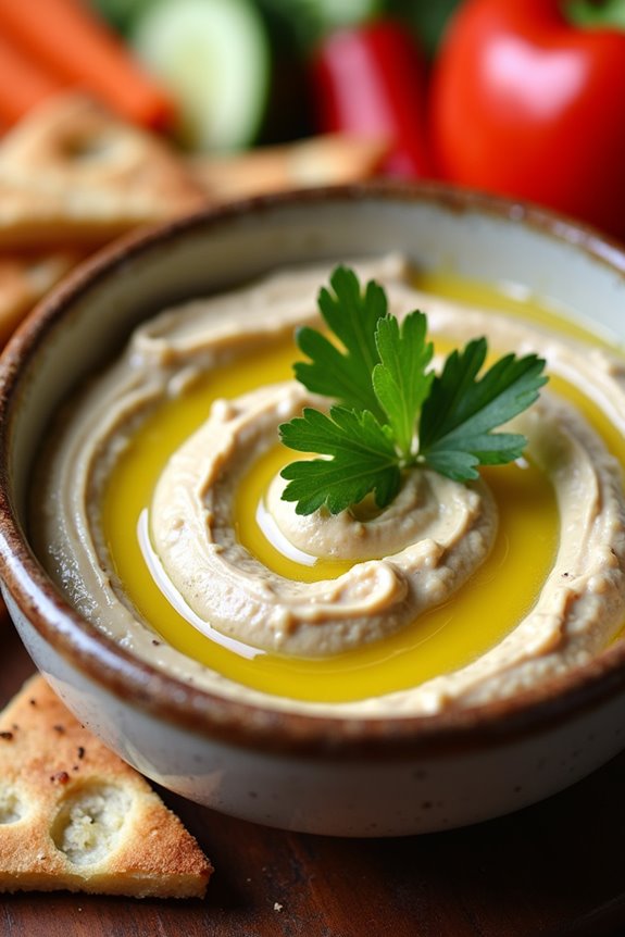 smoky creamy eggplant dip