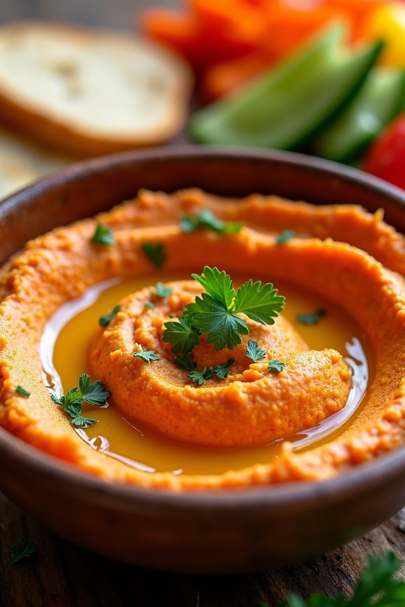 smoky roasted red pepper hummus