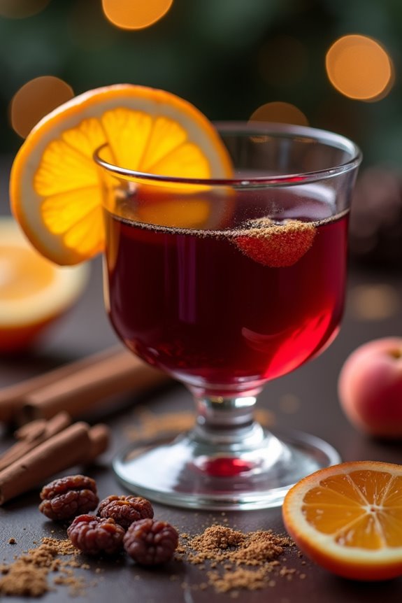 spiced festive holiday shots