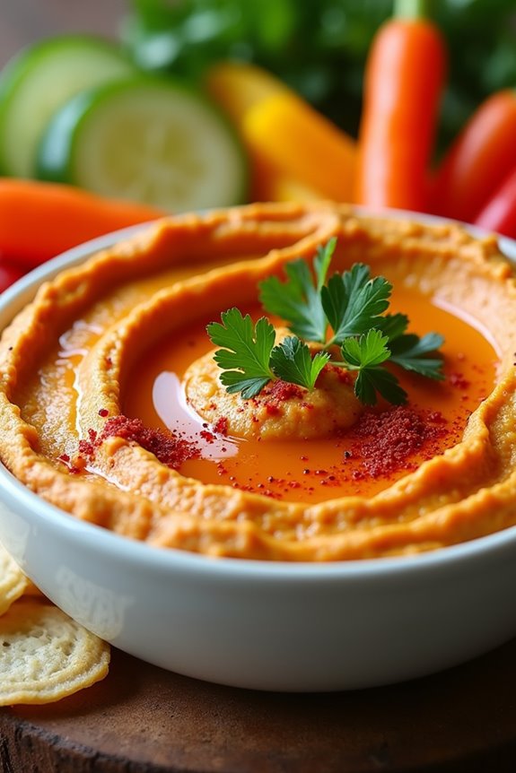 spicy creamy flavorful hummus