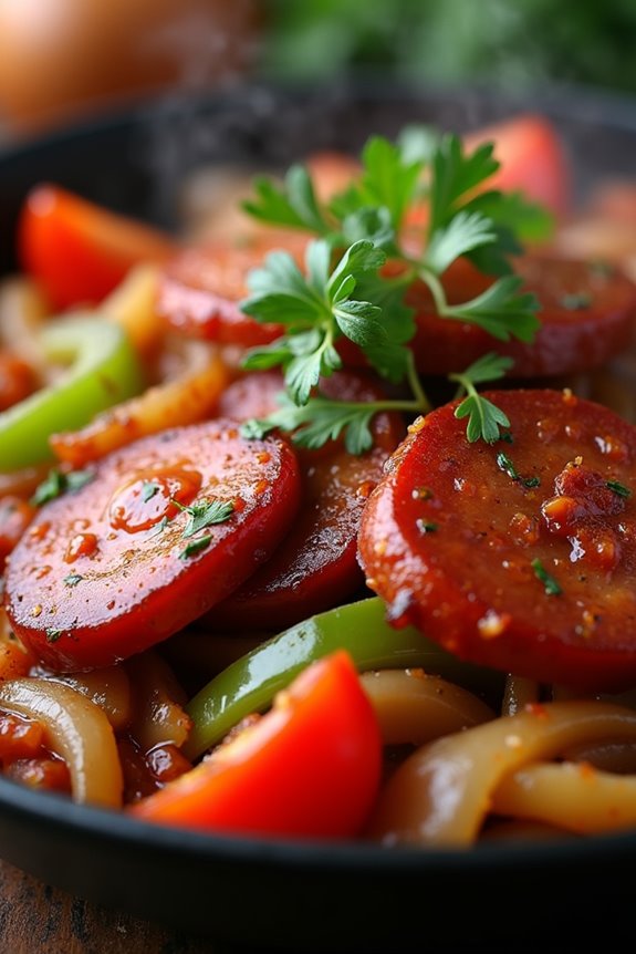 spicy flavorful portuguese sausage