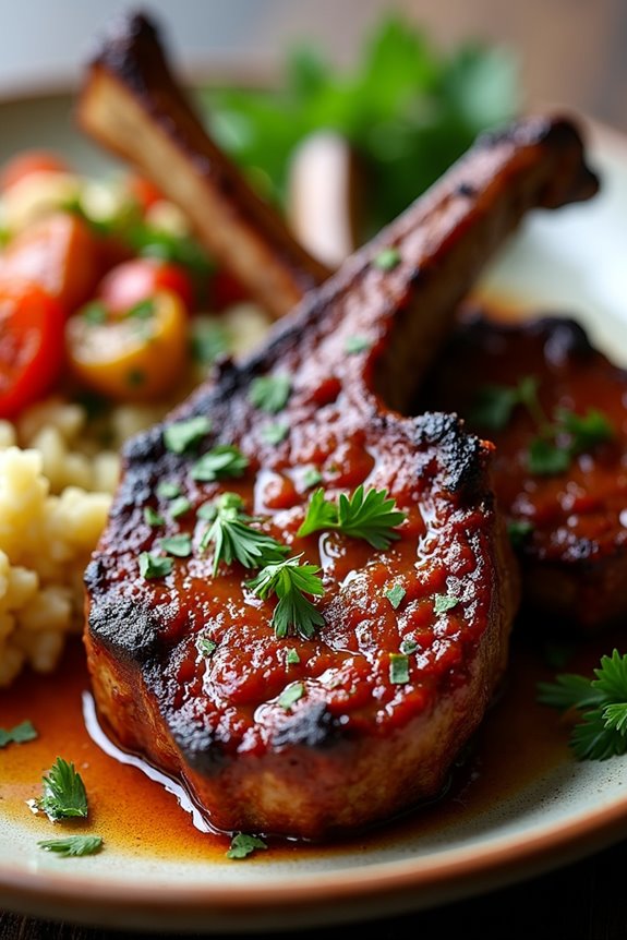 spicy harissa marinated lamb