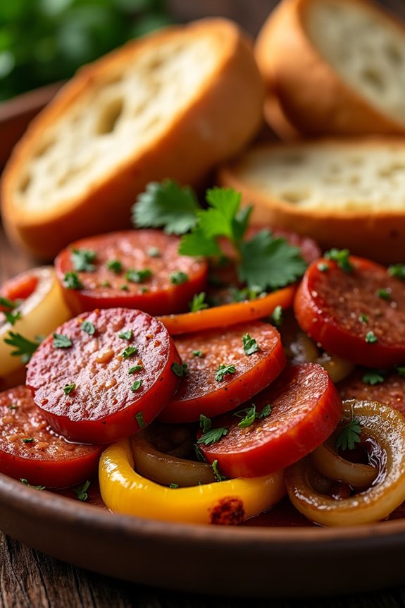 spicy portuguese sausage delight