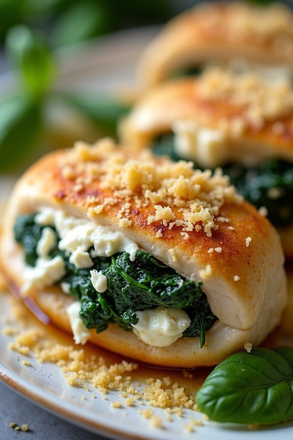 spinach feta stuffed chicken