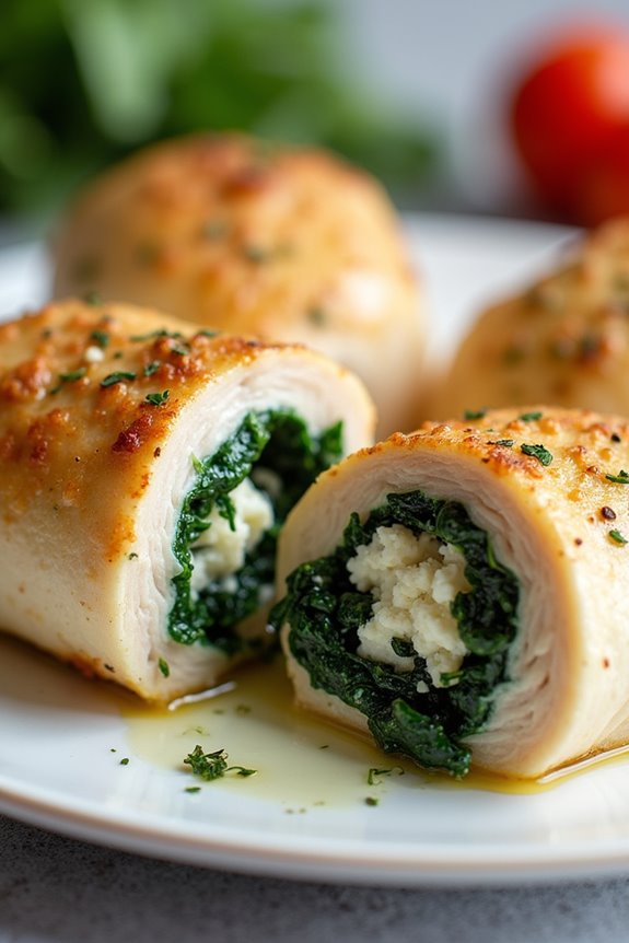 spinach feta stuffed chicken