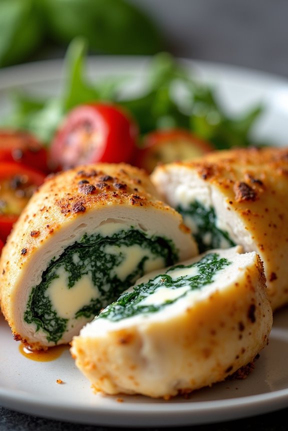spinach feta stuffed chicken