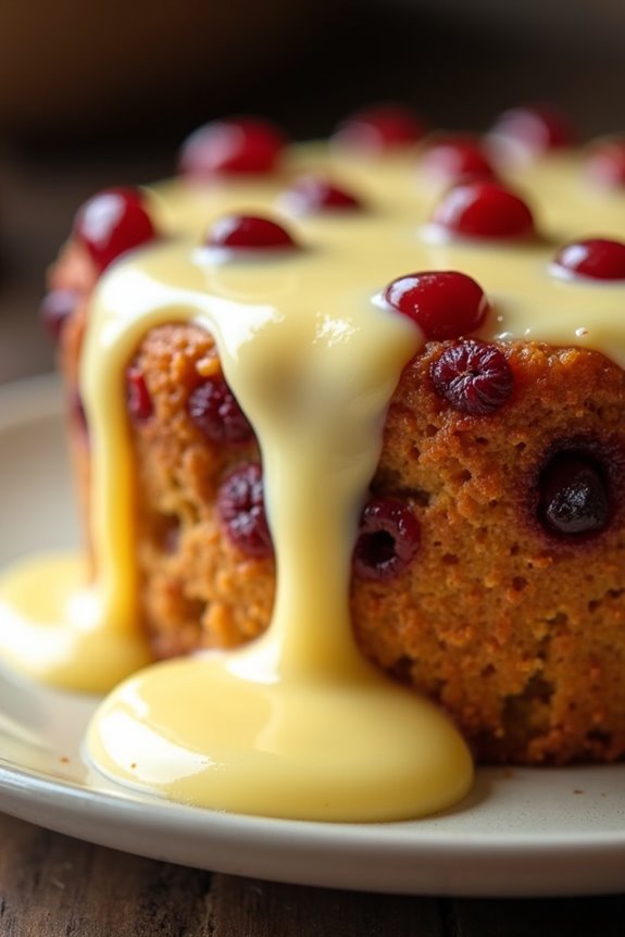 steamed sponge pudding dessert