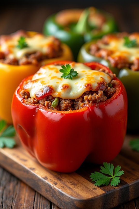 stuffed peppers with roast flavors