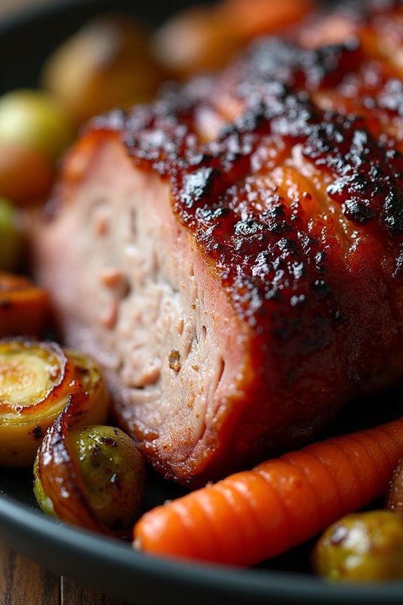 succulent maple balsamic pork knuckle