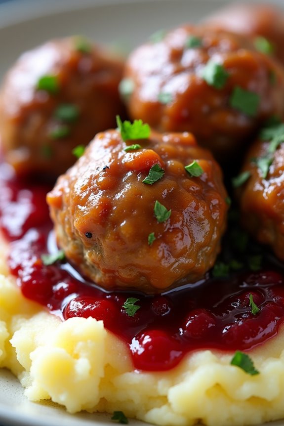 swedish meatballs with lingonberry sauce