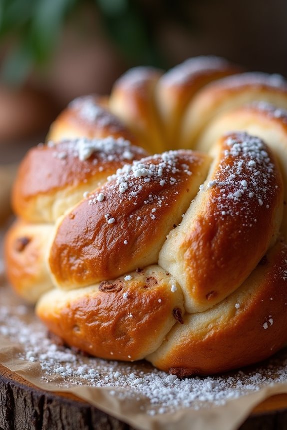 sweet braided cinnamon bread