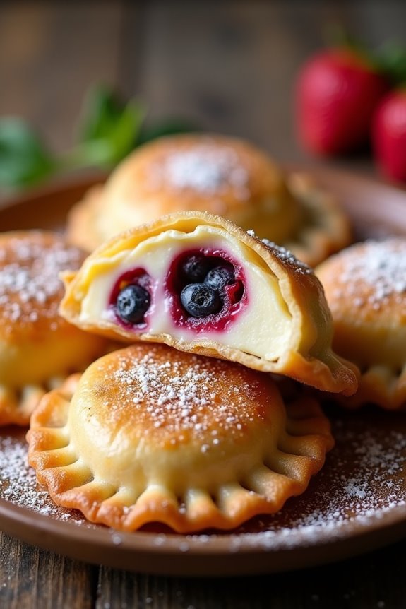 sweet cheese fruit dumplings