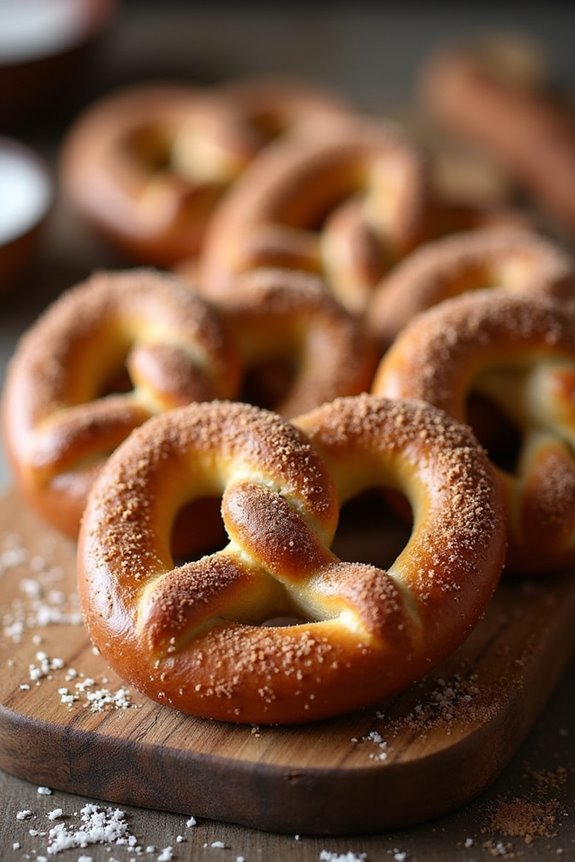 sweet chewy cinnamon pretzels