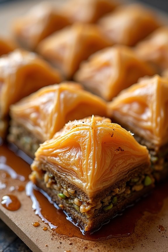 sweet flaky nut pastry