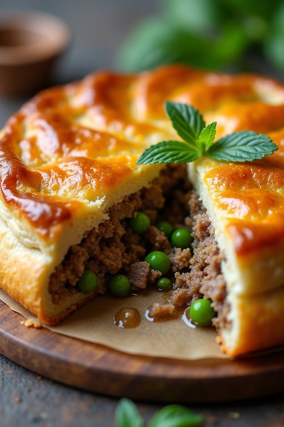 tender lamb mint infused pie