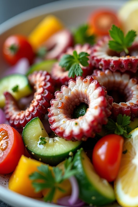 tender octopus salad delight
