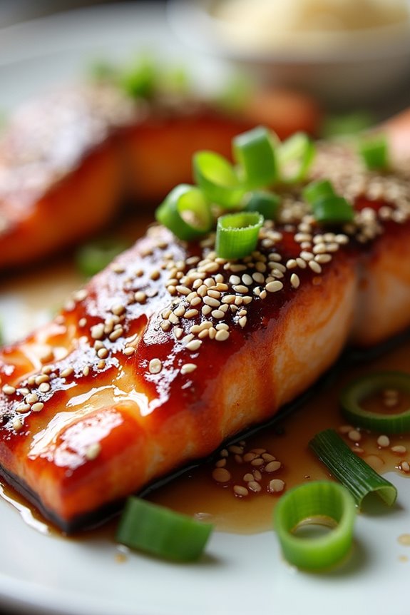 teriyaki salmon with sesame
