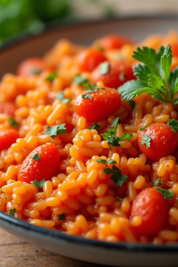 tomato rice vegetarian delight