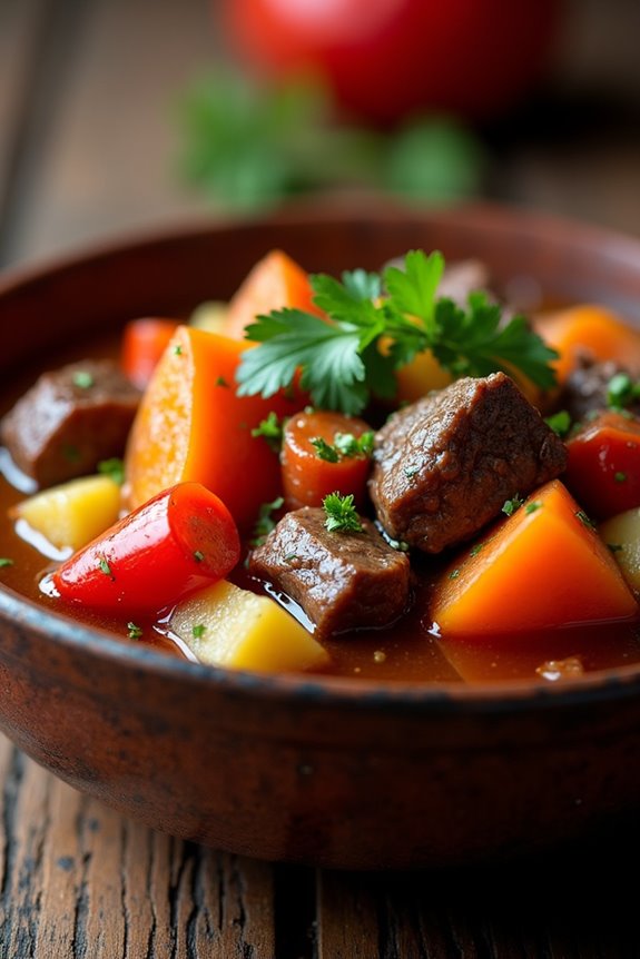traditional comforting meat stew