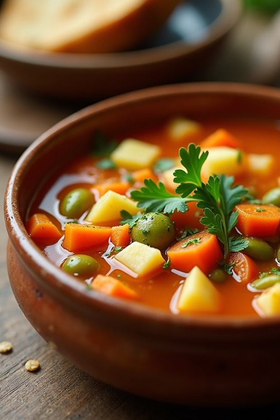 traditional comforting vegetable soup