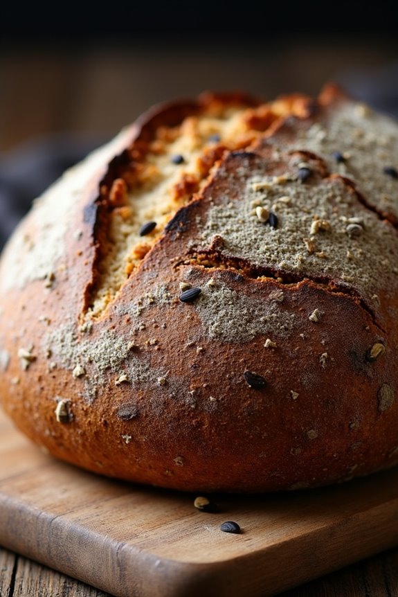 traditional dense earthy bread