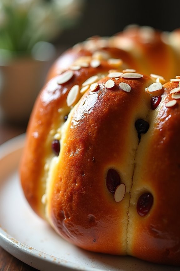 traditional festive easter bread