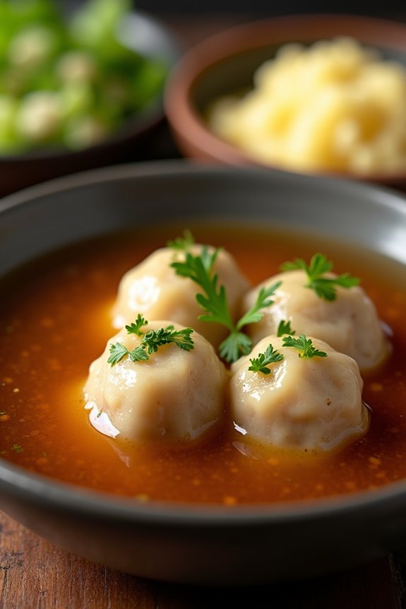 traditional german liver dumplings