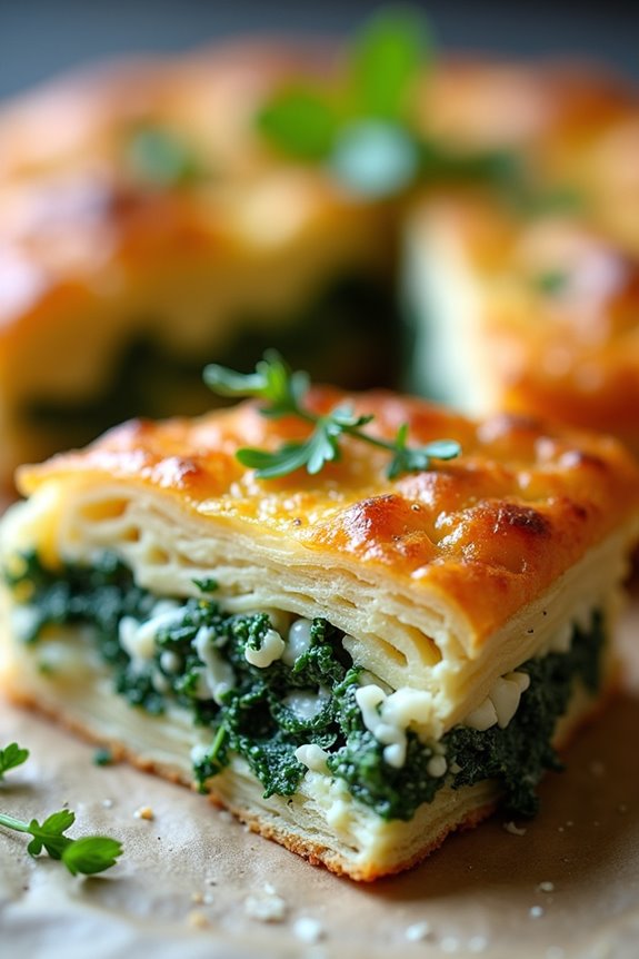 traditional greek spinach pie