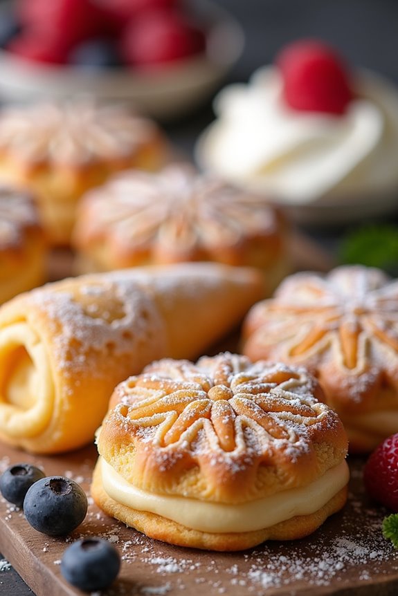 traditional norwegian cone cookies