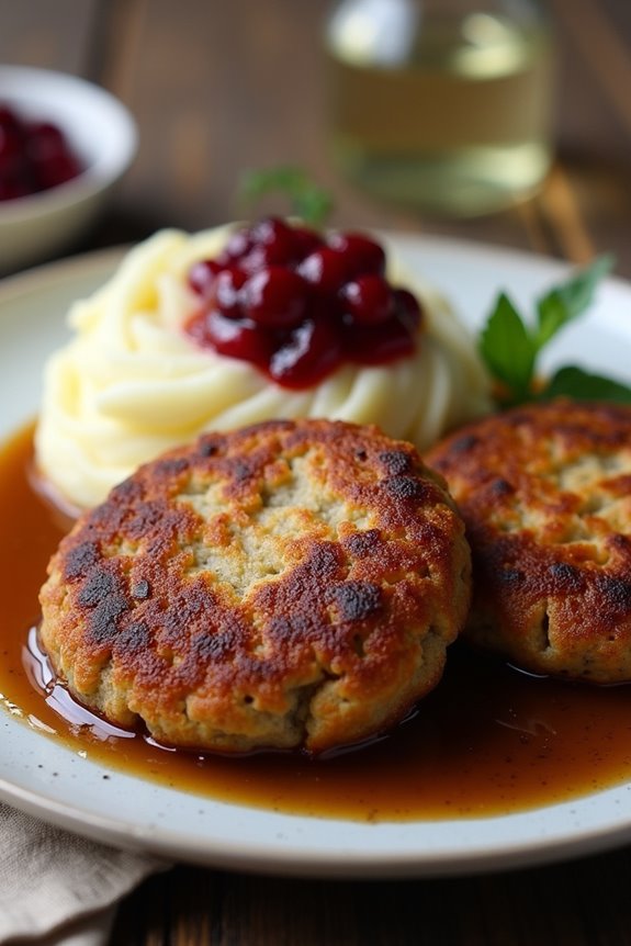 traditional norwegian meat cakes