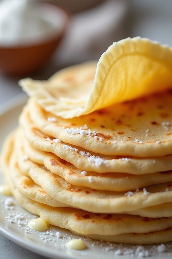 traditional norwegian soft flatbread